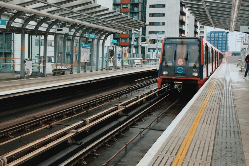 A train is approaching the station.